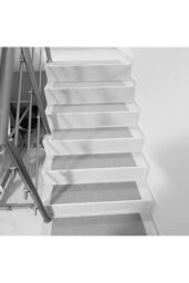 Living and Home 14Pcs Non-Slip Adhesive Stair Treads(55 x 20cm) in Grey - Size: 55 x 20 cm - thumbnail 4