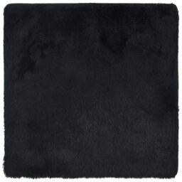 Berkfield Home Shaggy Rug High Pile NAVARRA Black 240x240 cm Polyester - Size: Medium - thumbnail 2