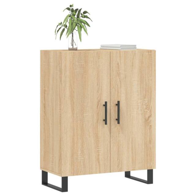 Berkfield Home Sideboard Sonoma Oak 69.5x34x90 cm Engineered Wood in Light Brown - image 1