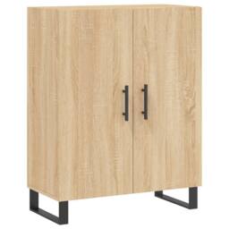 Berkfield Home Sideboard Sonoma Oak 69.5x34x90 cm Engineered Wood in Light Brown - thumbnail 3