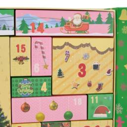 FLAVORA Empty Christmas 24 Days Countdown Gift Boxes Xmas in Green - Size: 100 cm x 60 cm - thumbnail 5