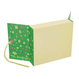 FLAVORA Empty Christmas 24 Days Countdown Gift Boxes Xmas in Green - Size: 100 cm x 60 cm - thumbnail 2