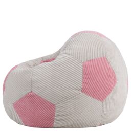 icon Kids Football Jumbo Cord Classic Bean Bag, Light Pink - Size: Medium - thumbnail 4