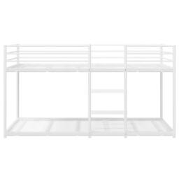 Berkfield Home Bunk Bed without Mattress White 90x190 cm Steel - thumbnail 5