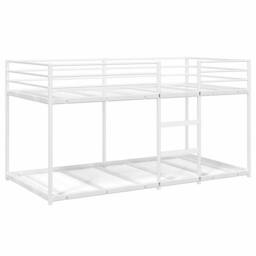 Berkfield Home Bunk Bed without Mattress White 90x190 cm Steel - thumbnail 4