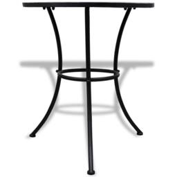 Berkfield Home Sturdy Bistro Table Blue & White 60 cm Mosaic - thumbnail 3