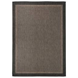 Berkfield Home Outdoor Flatweave Rug 120x170 cm Dark Brown - Size: 100 cm diameter - thumbnail 1