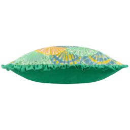 Furn Clam Shells Frilled 100% Cotton Cushion in Green - Size: 50 cm x 50 cm - thumbnail 3