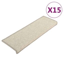 Berkfield Home Stair Mats Self-adhesive 15 pcs Silver 65x21x4 cm - Size: Medium - thumbnail 2