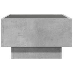 Berkfield Home Coffee Table with LED Concrete Grey 50x50x30 cm Engineered Wood - Size: 50 x 50 x 30 cm - thumbnail 6