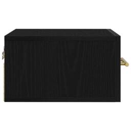 Berkfield Home Bedside Cabinet Wall-Mounted Black Oak 35x35x20 cm - Size: 35 x 35 x 20 cm - thumbnail 7