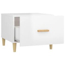 Berkfield Home Coffee Tables 2 pcs High Gloss White 50x50x40 cm Engineered Wood - Size: 50 x 50 x 40 cm - thumbnail 7
