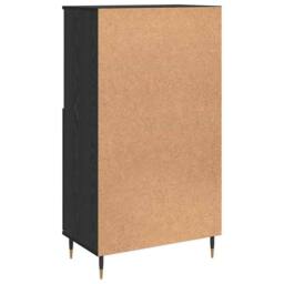 Berkfield Home Highboard with Shelf with Storage with Door Black Engineered wood - thumbnail 8