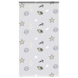 Berkfield Home Shower Roller Blind with Cassette 130x240 cm Fabric Width 126 cm in Black - thumbnail 1