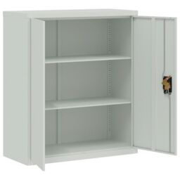 Berkfield Home File Cabinet Light Grey 90x40x105 cm Steel - Size: 90 x 40 x 105 cm - thumbnail 4