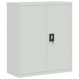 Berkfield Home File Cabinet Light Grey 90x40x105 cm Steel - Size: 90 x 40 x 105 cm - thumbnail 2