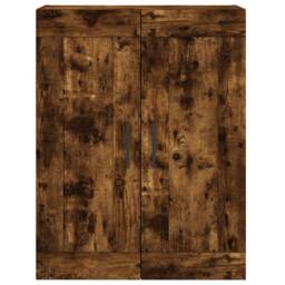 Berkfield Home Highboard Smoked Oak 69.5x34x180 cm Engineered Wood in Brown - thumbnail 6
