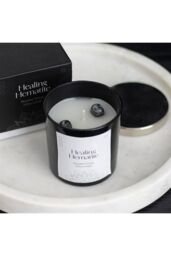 KDMD Healing Hematite Detox Candle in Black - thumbnail 1