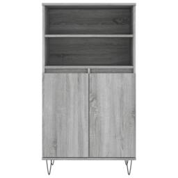 Berkfield Home Highboard Grey Sonoma 60x36x110 cm Engineered Wood - Size: 60 x 36 x 110 cm - thumbnail 6