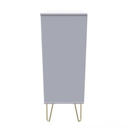 Ready Assembled 2 U Dallas 5 Drawer Chest (Ready Assembled) in Dark Grey - thumbnail 2