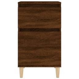 Berkfield Home Elegant Bedside Cabinets 2 pcs Brown Oak 40x35x70 cm - Size: 40 x 35 x 70 cm - thumbnail 6