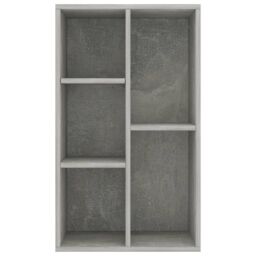 Berkfield Home Book Cabinet/Sideboard Concrete Grey 50x25x80 cm Engineered Wood - Size: 50 x 25 x 80 cm - thumbnail 4
