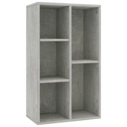 Berkfield Home Book Cabinet/Sideboard Concrete Grey 50x25x80 cm Engineered Wood - Size: 50 x 25 x 80 cm - thumbnail 2