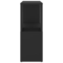 Berkfield Home Book Cabinet Black 60x24x63 cm Engineered Wood - Size: 60 x 24 x 63 cm - thumbnail 4