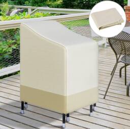 STILVORA Garden Furniture Cover 115 x 70 x 90 cm in Cream - thumbnail 2