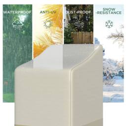 STILVORA Garden Furniture Cover 115 x 70 x 90 cm in Cream - thumbnail 7