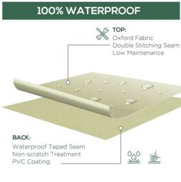 STILVORA Garden Furniture Cover 115 x 70 x 90 cm in Cream - thumbnail 5
