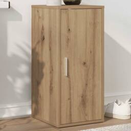 Berkfield Home Shoe Cabinet Artisan Oak 32x35x70 cm Engineered Wood in Brown - Size: 32 x 35 x 70 cm