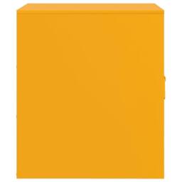 Berkfield Home Bedside Cabinets 2 pcs Mustard Yellow 34.5x39x44 cm Steel - thumbnail 8