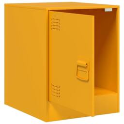 Berkfield Home Bedside Cabinets 2 pcs Mustard Yellow 34.5x39x44 cm Steel - thumbnail 6