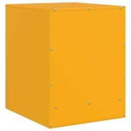 Berkfield Home Bedside Cabinets 2 pcs Mustard Yellow 34.5x39x44 cm Steel - thumbnail 9