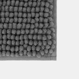 OHS Chenille Bath Mat Noodle Absorbent Non-Slip Soft Shower in Charcoal - thumbnail 5