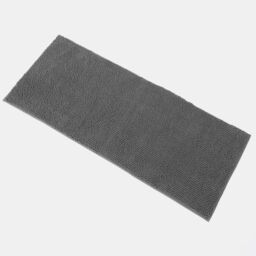 OHS Chenille Bath Mat Noodle Absorbent Non-Slip Soft Shower in Charcoal - thumbnail 4