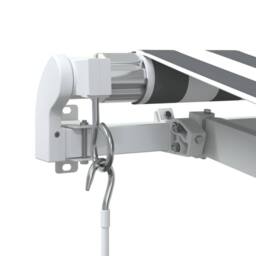 Berkfield Home Manual Retractable Awning Anthracite&White 300x250 cm - thumbnail 6