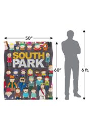 South Park Full Cast Silky Touch Super Soft Throw Blanket 152 X 127 cm in White - thumbnail 5