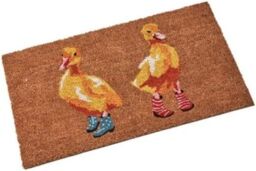 Marco Paul Multicoloured Coir Ducks in Wellies Nonslip Doormat 75x45cm - Size: Medium - thumbnail 3