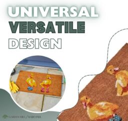 Marco Paul Multicoloured Coir Ducks in Wellies Nonslip Doormat 75x45cm - Size: Medium - thumbnail 5
