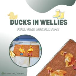 Marco Paul Multicoloured Coir Ducks in Wellies Nonslip Doormat 75x45cm - Size: Medium - thumbnail 4
