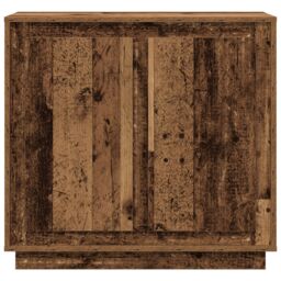 Berkfield Home Sideboard Old Wood 80x34x75 cm Engineered Wood in Brown - Size: 80 x 34 x 75 cm - thumbnail 6