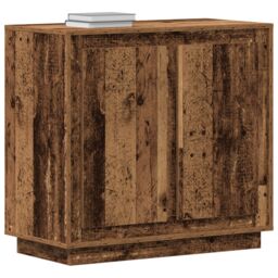 Berkfield Home Sideboard Old Wood 80x34x75 cm Engineered Wood in Brown - Size: 80 x 34 x 75 cm - thumbnail 3