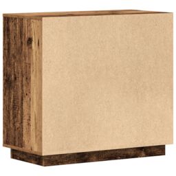 Berkfield Home Sideboard Old Wood 80x34x75 cm Engineered Wood in Brown - Size: 80 x 34 x 75 cm - thumbnail 8