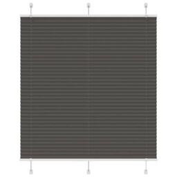 Berkfield Home Pleated Blind Black 120x150 cm Fabric Width 119.4 cm Polyester - thumbnail 1