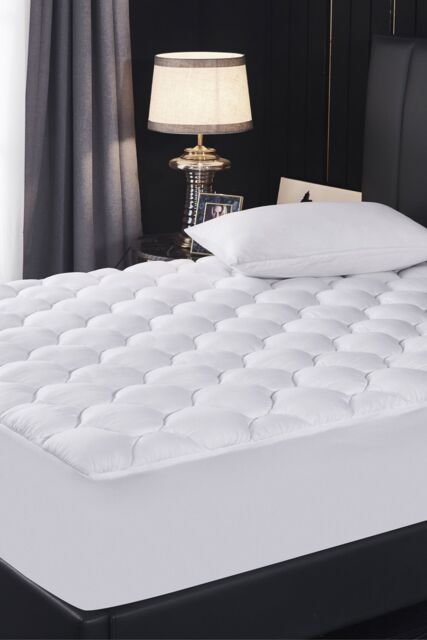 Ezysleep Deep Fill Cloud Like Super Soft Mattress Topper in White - Size: King - image 1
