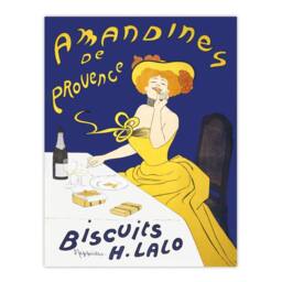 "Artery8 Almond Biscuits Vintage Advert Vintage Wall Art Print Cappiello in Blue - Size: W18"" x H24""" - thumbnail 1