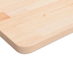 Berkfield Home Square Table Top 90x90x2.5 cm Untreated Solid Wood Oak in Brown - thumbnail 3
