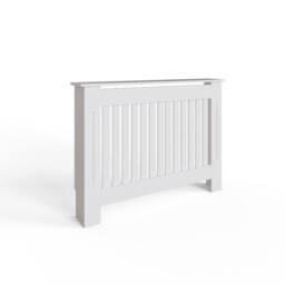 FWStyle Vertical Slat Medium White Radiator Cover (H) 82.3 (W) 112cm (D) 19cm - thumbnail 2